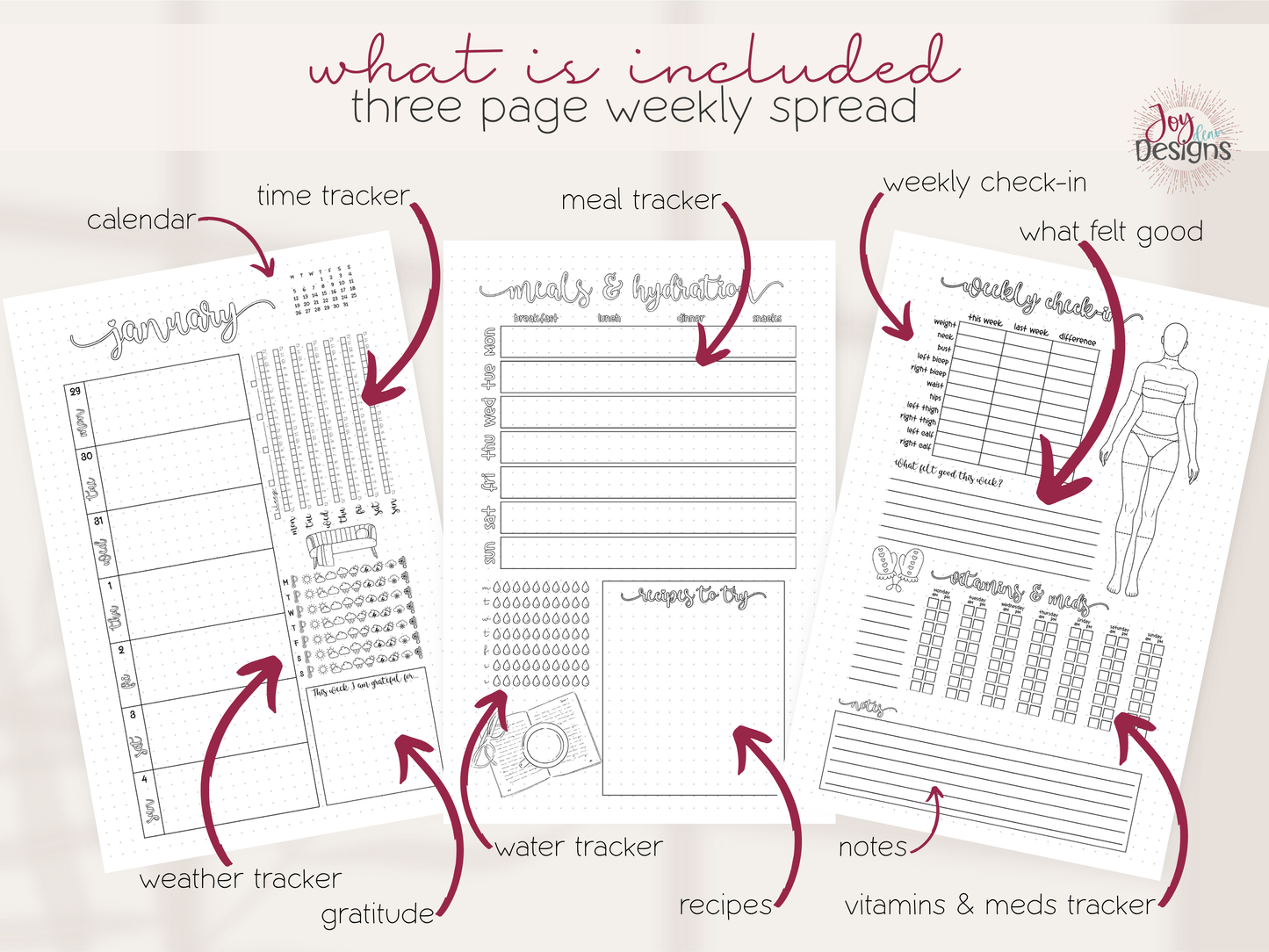 The Vital: 2026 Health & Wellness Bullet Journal Planner