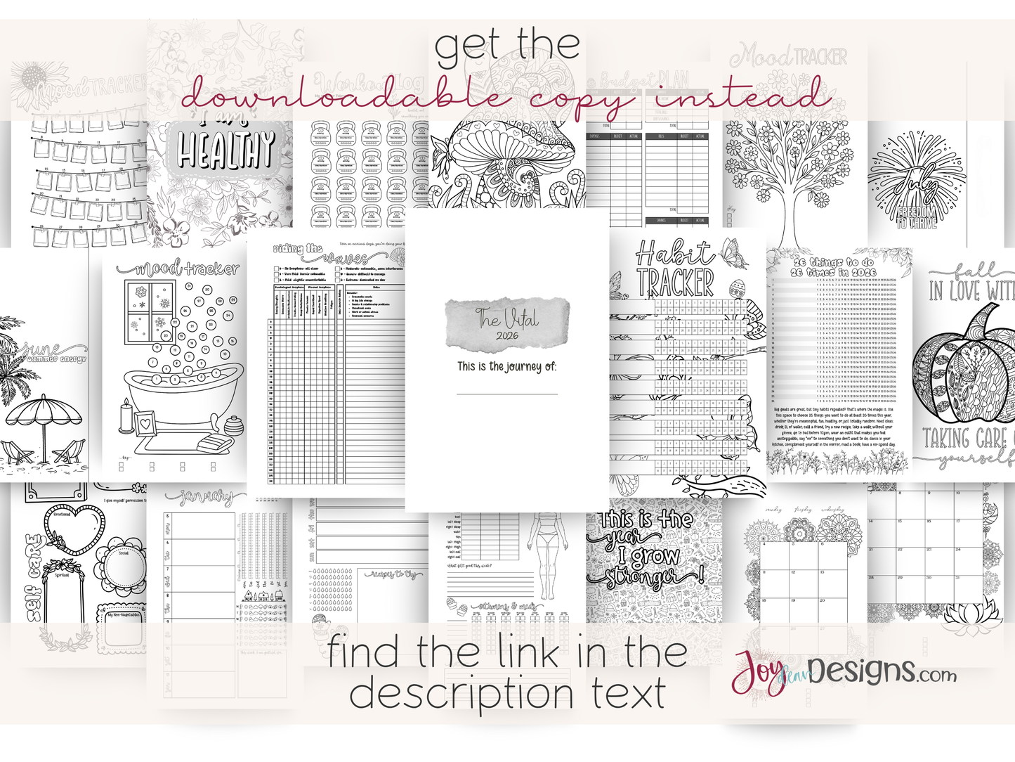 The Vital: 2026 Health & Wellness Bullet Journal Planner