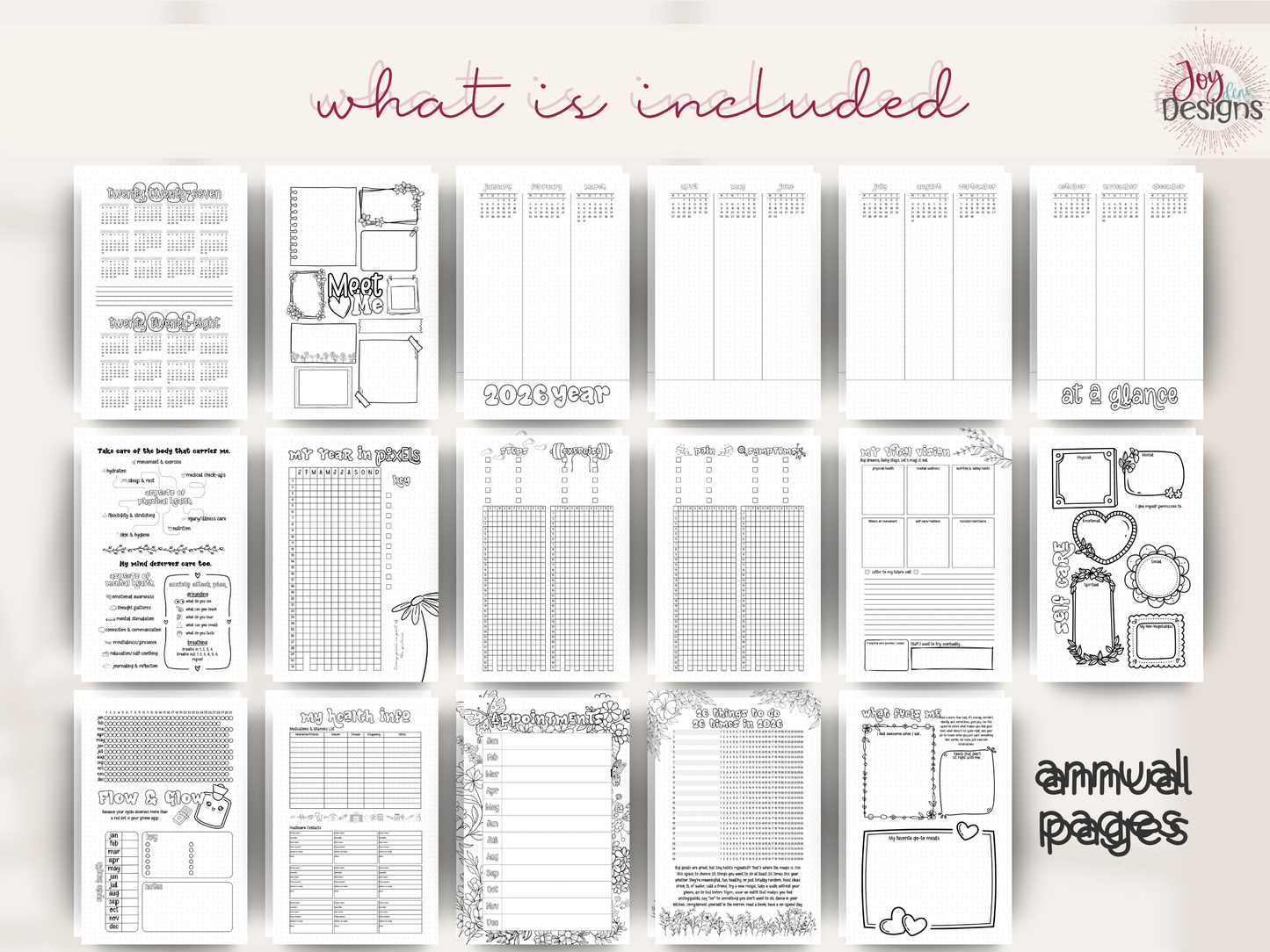 The Vital: 2026 Health & Wellness Bullet Journal Planner