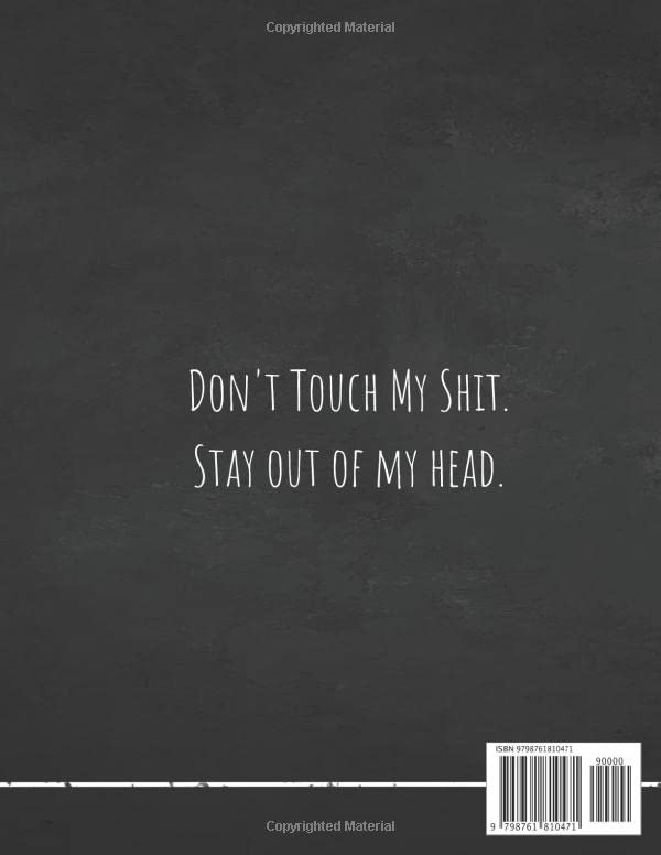 Shit in My Head: Quality 100 page blank lined journal notebook to write down the shit in your head. For the brilliant mind.