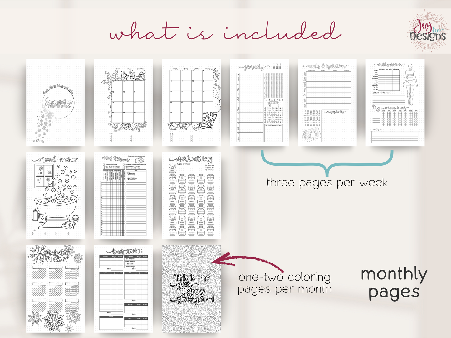 The Vital: 2026 Health & Wellness Bullet Journal Planner