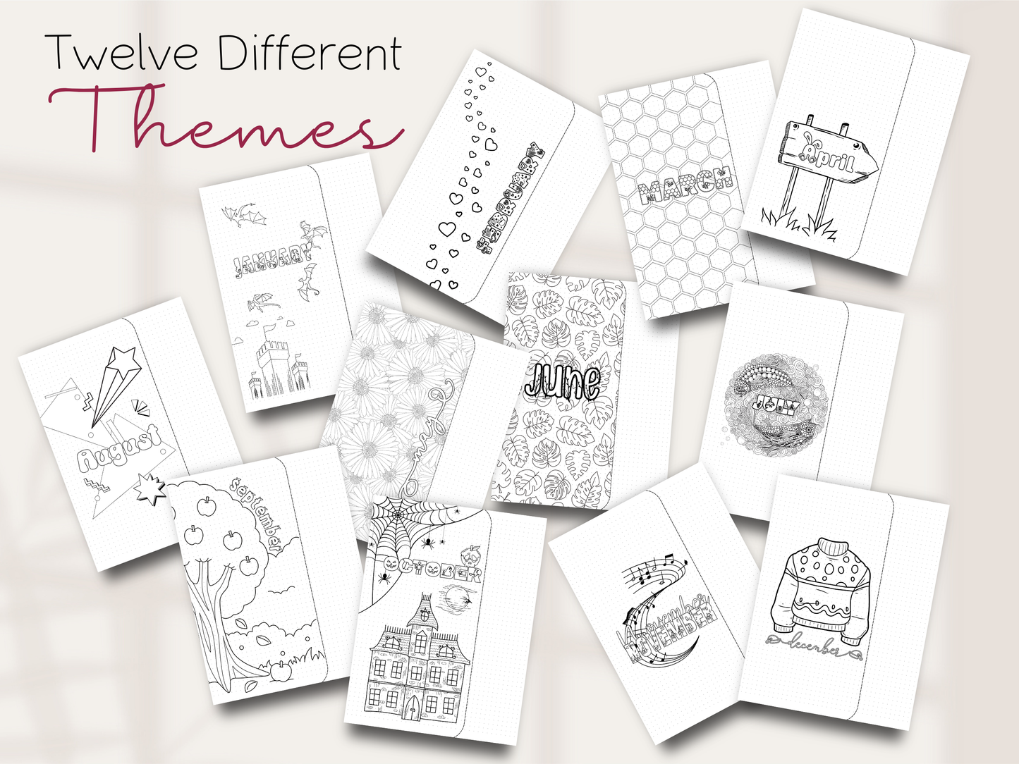 The Enchanted: 2025 Pre-Made Bullet Dotted Journal | Printable Download