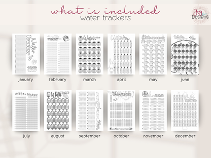 aesthetic bullet journal download pdf 2026 premade dotted planner digital bujo creative planner for women mental health tracking anxiety mood water sleep habit logs monthly themes winter valentines bees easter plants space citrus ice cream owls halloween coffee christmas printable journal in four sizes 6x9 US Letter A4 A5 coloring pages dutch door layouts bleed proof style organization self care routine gift idea