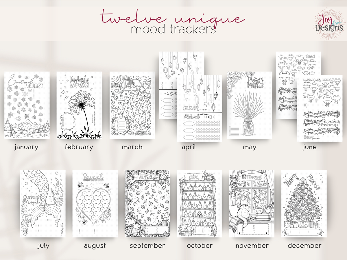 The Whimsy: Undated Premade Bullet Dotted Journal Planner | A little planning. A little colouring. A whole lot of whimsy. ✨
