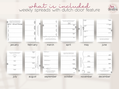 aesthetic bullet journal 2026 premade dotted planner dated bujo creative planner for women monthly themes winter valentines bees easter plants space citrus ice cream owls halloween coffee christmas mental health tracking anxiety mood water sleep habit savings and spending logs dutch door layouts coloring pages bleed proof paper self care reflection organization journaling routine perfect gift idea for teens and adults