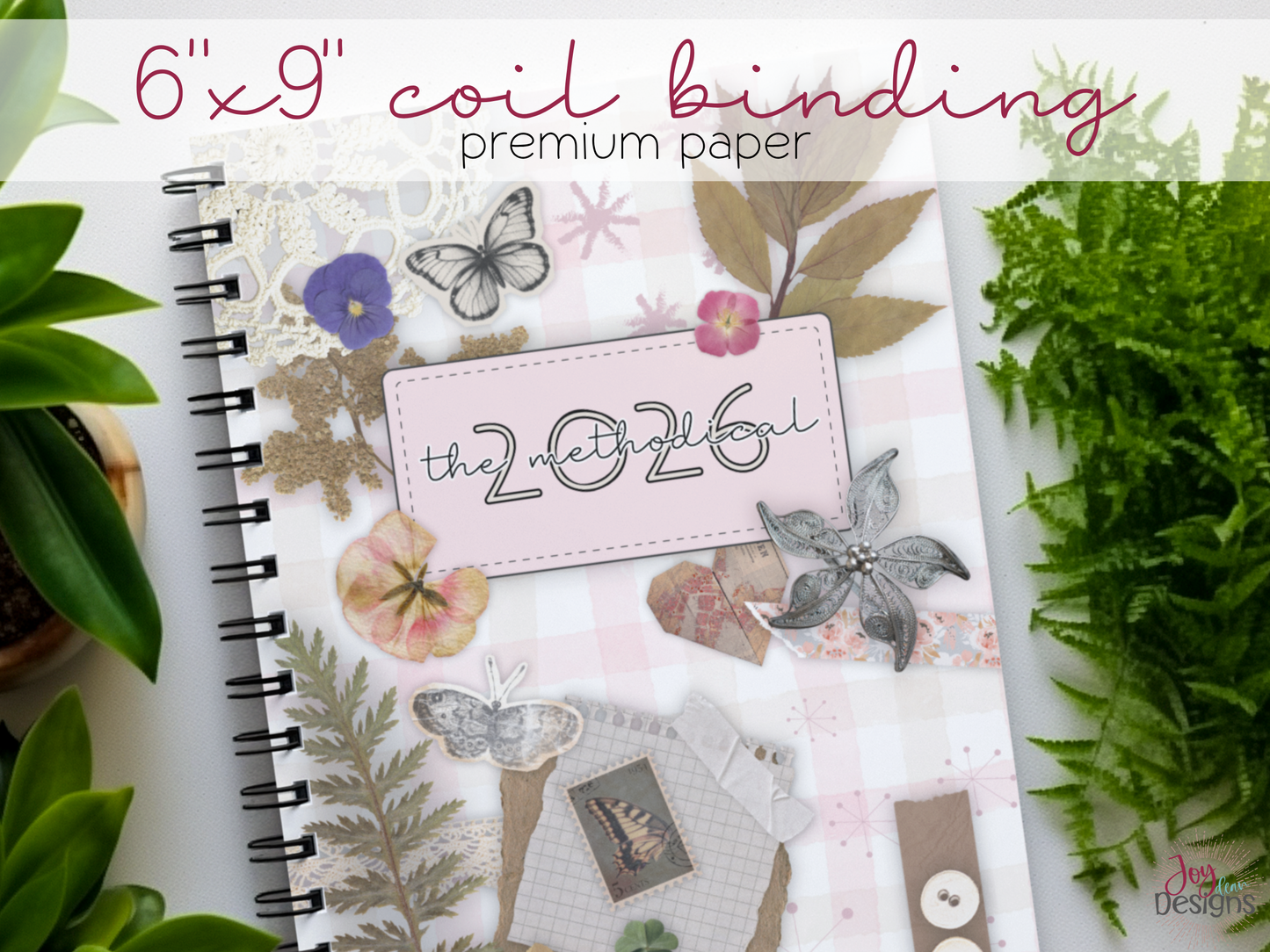 2026 methodical daily planner undated journal one page per day habit tracker mood tracker fitness tracker water tracker step tracker gratitude journal time tracker wellness planner productivity planner soft cover coil bound planner 6x9 notebook goal setting monthly calendar spread notes pages dotted pages pen test pages organization journal for women planner for busy life health tracker mindful planning routine builder self care journal daily reflection journaling system