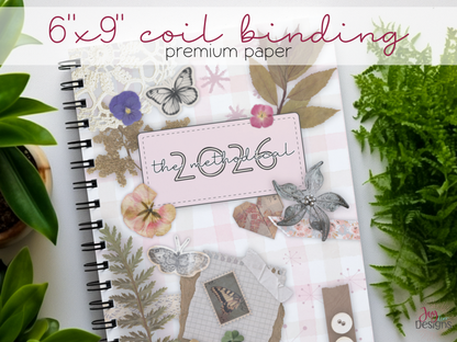 2026 methodical daily planner undated journal one page per day habit tracker mood tracker fitness tracker water tracker step tracker gratitude journal time tracker wellness planner productivity planner soft cover coil bound planner 6x9 notebook goal setting monthly calendar spread notes pages dotted pages pen test pages organization journal for women planner for busy life health tracker mindful planning routine builder self care journal daily reflection journaling system