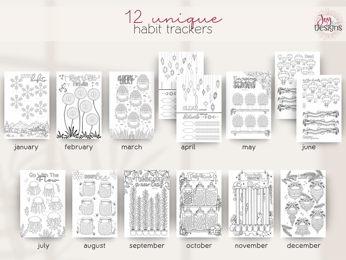 The Whimsy: Undated Premade Bullet Dotted Journal Planner | A little planning. A little colouring. A whole lot of whimsy. ✨