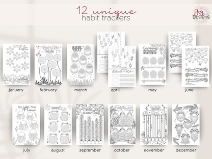 The Whimsy: Undated Premade Bullet Dotted Journal Planner | A little planning. A little colouring. A whole lot of whimsy. ✨