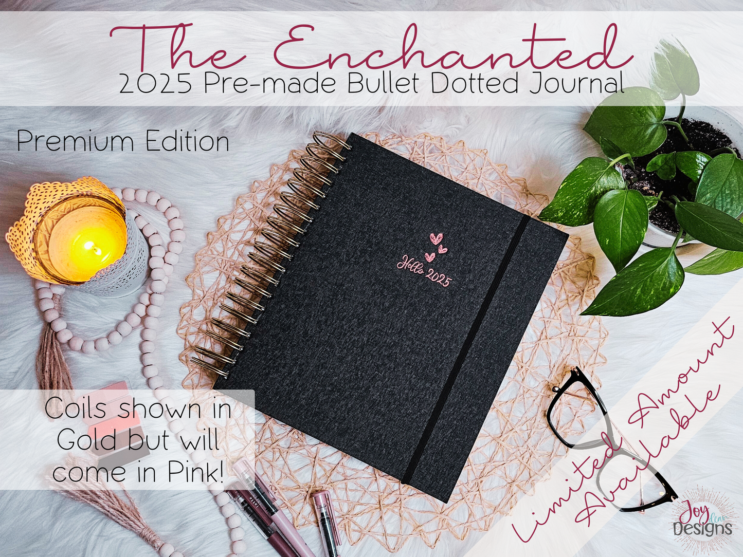 The Enchanted: 2025 Pre-Made Bullet Dotted Journal | Available in 5 Options