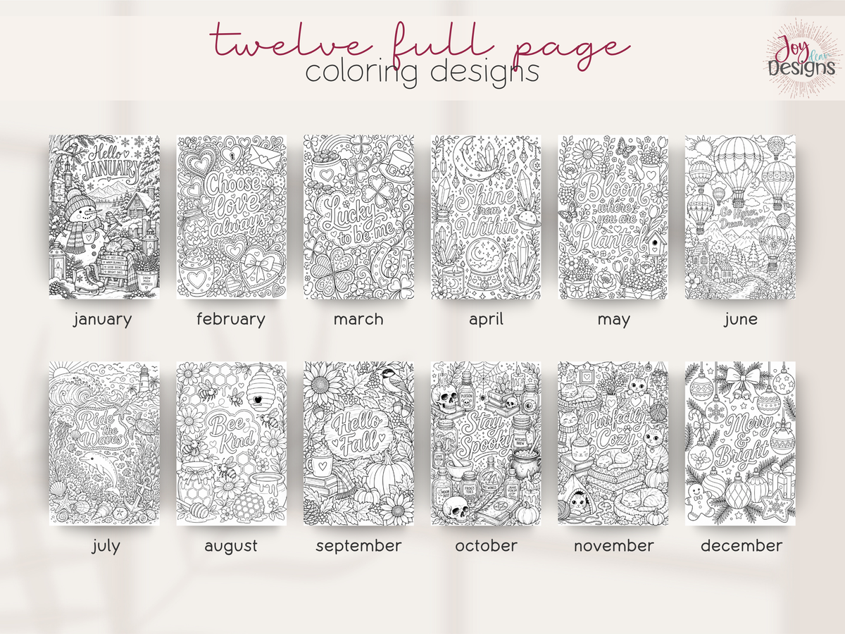 The Whimsy: Undated Premade Bullet Dotted Journal Planner | A little planning. A little colouring. A whole lot of whimsy. ✨