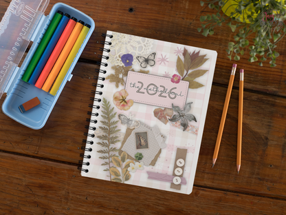 2026 methodical daily planner undated journal one page per day habit tracker mood tracker fitness tracker water tracker step tracker gratitude journal time tracker wellness planner productivity planner soft cover coil bound planner 6x9 notebook goal setting monthly calendar spread notes pages dotted pages pen test pages organization journal for women planner for busy life health tracker mindful planning routine builder self care journal daily reflection journaling system