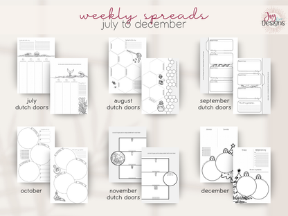 The Whimsy: Undated Premade Bullet Dotted Journal Planner | A little planning. A little colouring. A whole lot of whimsy. ✨