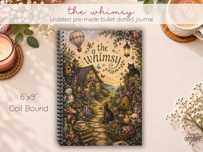 The Whimsy: Undated Premade Bullet Dotted Journal Planner | A little planning. A little colouring. A whole lot of whimsy. ✨