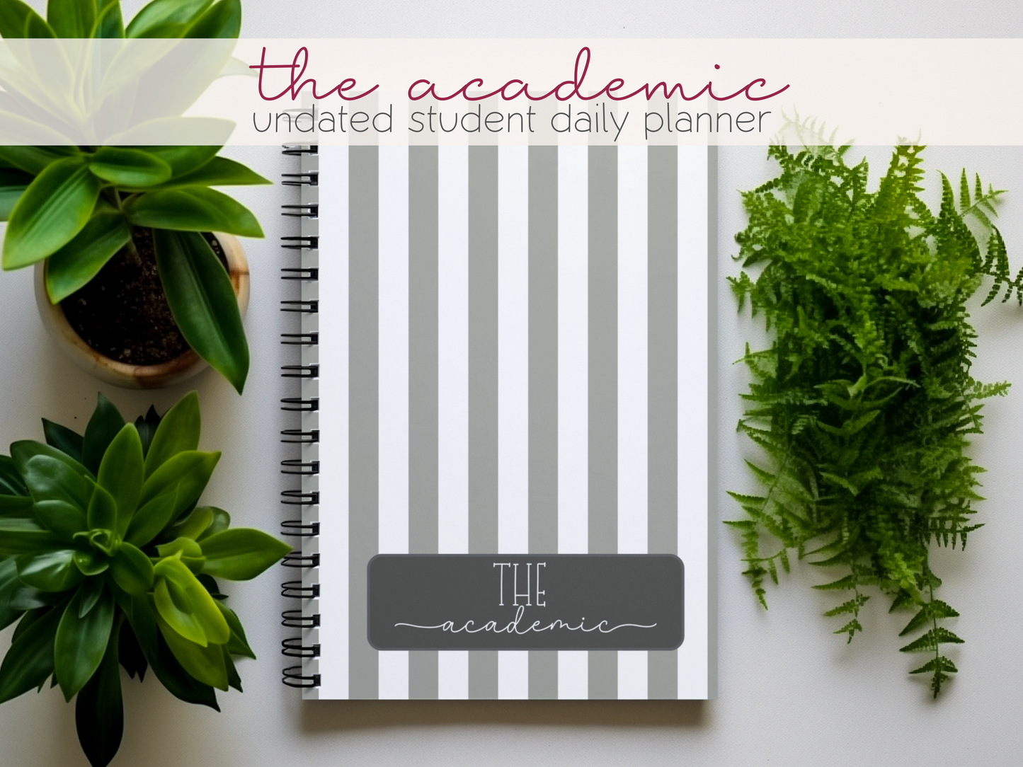 The Academic Planner: A Premade Bullet Dotted Journal Tracker for Students