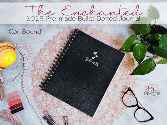 The Enchanted: 2025 Pre-Made Bullet Dotted Journal | Coil-Spiral Bound