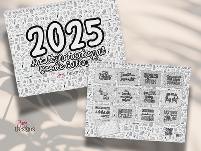 2025 Motivational Swear Word Coloring Calendar – Doodle Your Year with Sass and Class!