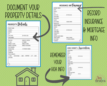 Home Inventory Record Book: Complete Home Inventory and Maintenance System to Keep Track of Personal Property - Digital Instant Download