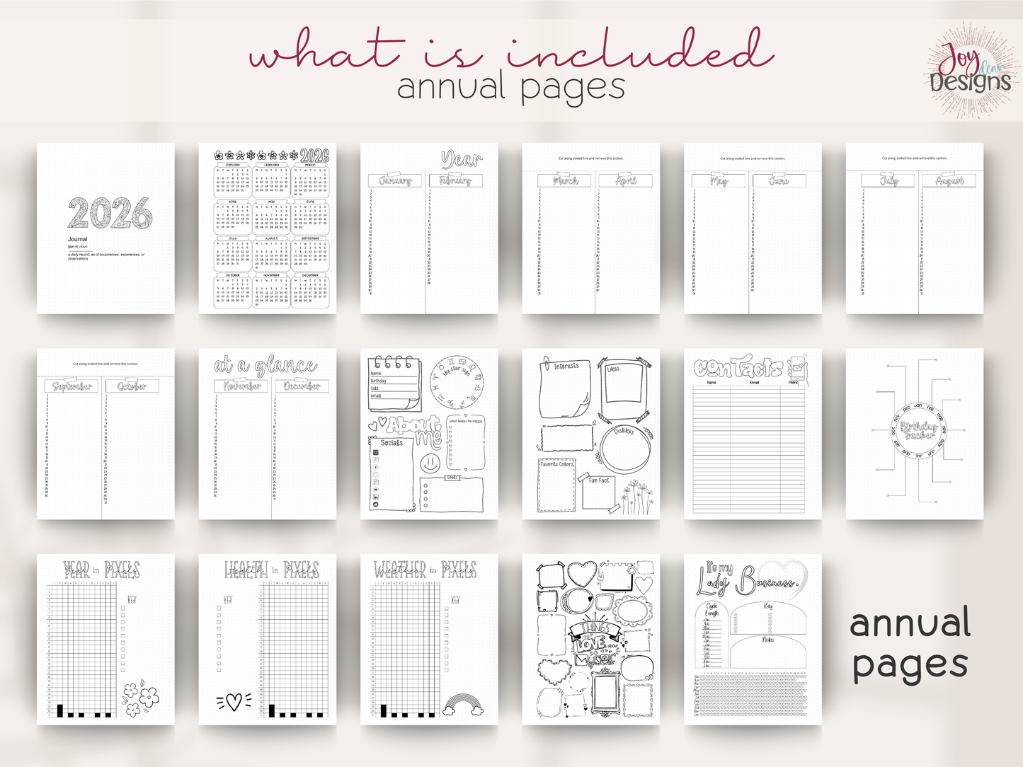 the enchanted 2026 coil bound planner bullet dotted journal pre made planner monthly themed journal 8x10 spiral planner productivity planner for women coloring pages habit tracker mood tracker goal setting planner creative journal calendar planner undated planner aesthetic planner journaling gift mindfulness journal mental health tracker organization planner daily planner weekly planner yearly overview bullet journal notebook joy dean designs 2026 planner stationery gift