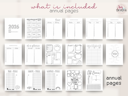 the enchanted 2026 digital planner bullet dotted journal download printable planner goodnotes planner notability planner pre made bujo monthly themes coloring pages habit tracker mood tracker goal setting planner creative digital journal undated planner aesthetic planner productivity planner for women mindfulness journal self care tracker organization planner daily planner weekly planner yearly overview bullet journal pages instant download joy dean designs 2026 planner printable stationery