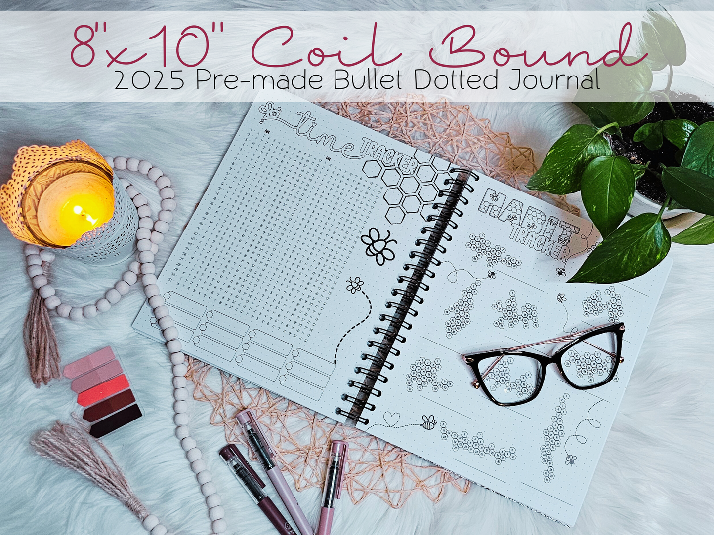 The Enchanted: 2025 Pre-Made Bullet Dotted Journal | Coil-Spiral Bound