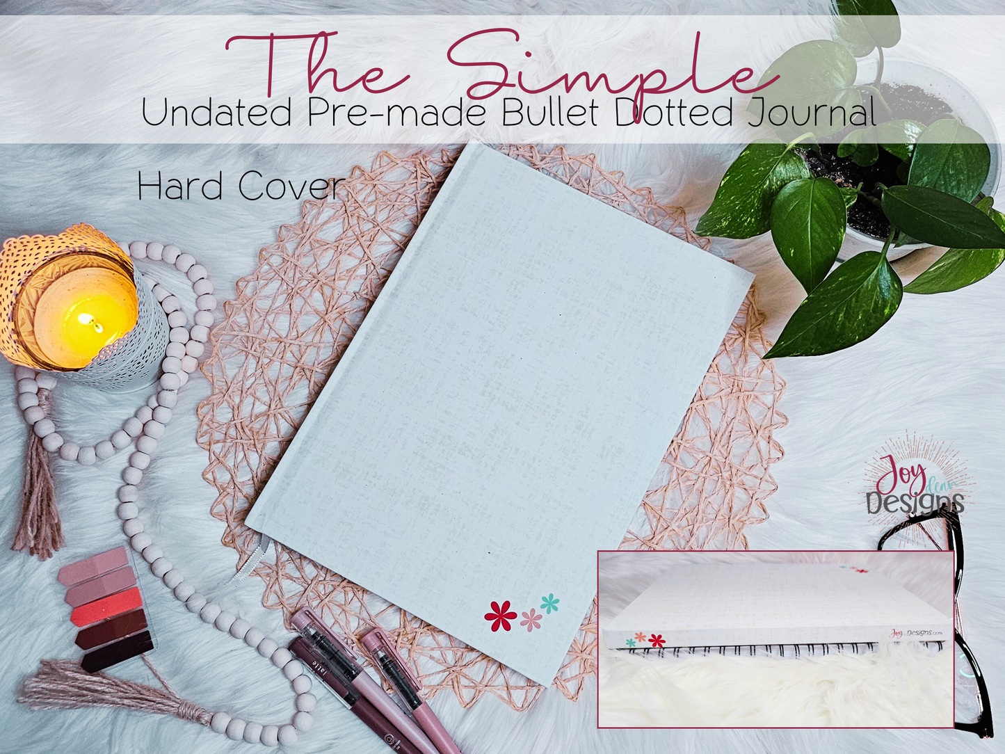 The Simple: Undated Pre-Made Bullet Dotted Journal | Dot Grid Notebook | Premade Dotted Planner