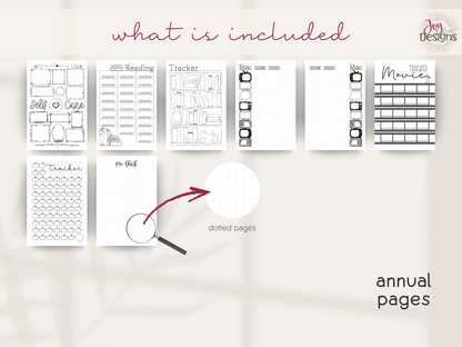 the elegant bullet dotted journal undated planner printable bujo minimalist planner digital download build your own journal coloring pages goodnotes planner notability planner aesthetic journal self care journal productivity planner goal setting notebook mindfulness planner creative journaling template diy planner digital stationery dotted or no dots pdf journal a4 a5 us letter 6x9 printable bullet journal pre made planner for beginners