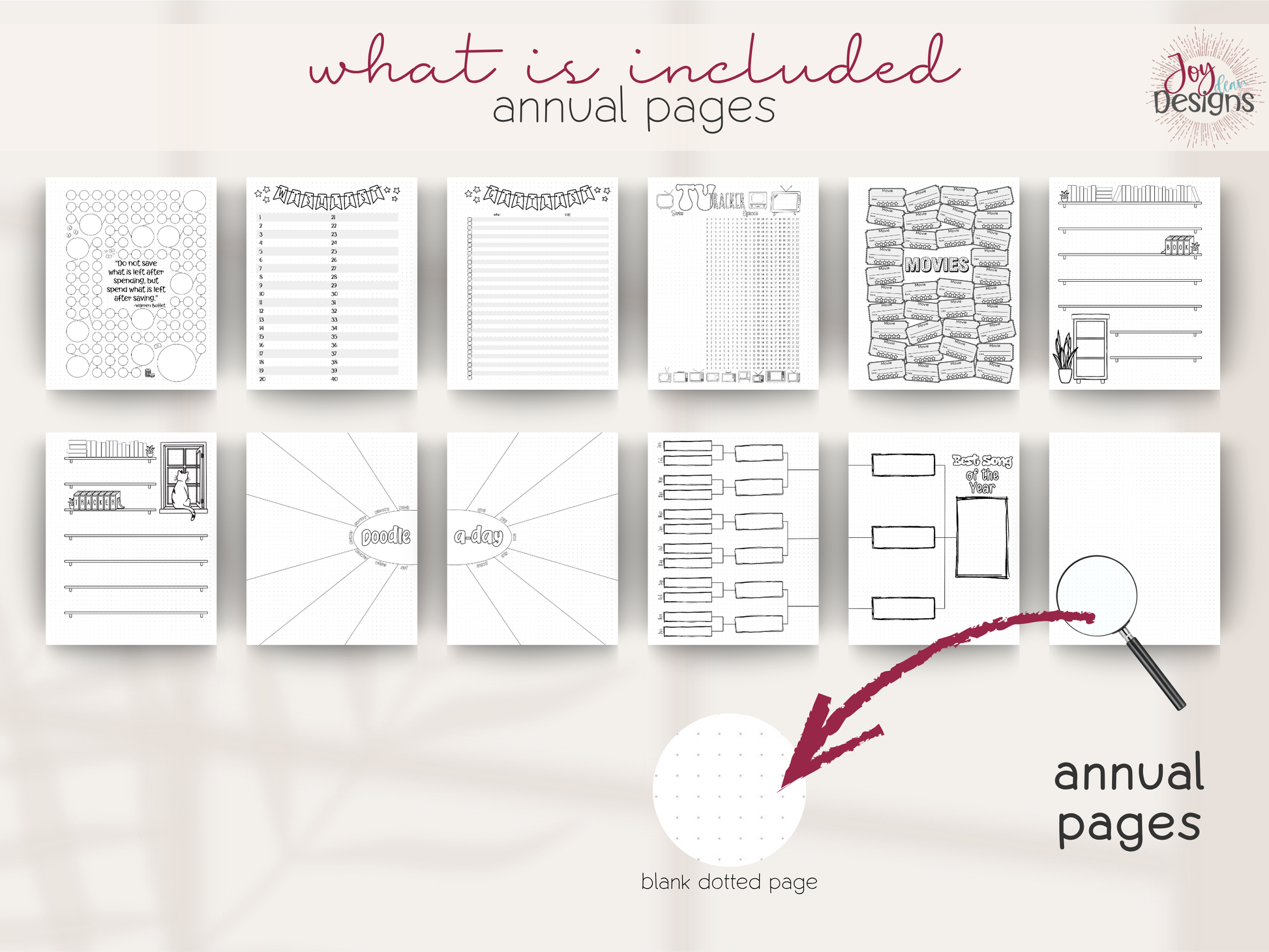 the enchanted 2026 coil bound planner bullet dotted journal pre made planner monthly themed journal 8x10 spiral planner productivity planner for women coloring pages habit tracker mood tracker goal setting planner creative journal calendar planner undated planner aesthetic planner journaling gift mindfulness journal mental health tracker organization planner daily planner weekly planner yearly overview bullet journal notebook joy dean designs 2026 planner stationery gift