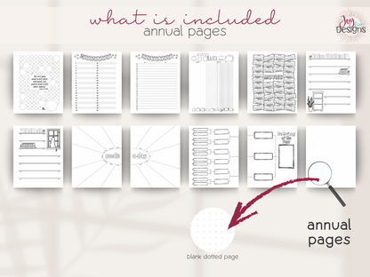 the enchanted 2026 coil bound planner bullet dotted journal pre made planner monthly themed journal 8x10 spiral planner productivity planner for women coloring pages habit tracker mood tracker goal setting planner creative journal calendar planner undated planner aesthetic planner journaling gift mindfulness journal mental health tracker organization planner daily planner weekly planner yearly overview bullet journal notebook joy dean designs 2026 planner stationery gift