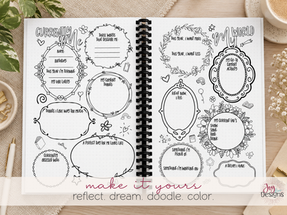 The Whimsy: Undated Premade Bullet Dotted Journal Planner | A little planning. A little colouring. A whole lot of whimsy. ✨