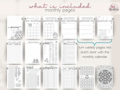 aesthetic bullet journal 2026 premade dotted planner dated bujo creative planner for women monthly themes winter valentines bees easter plants space citrus ice cream owls halloween coffee christmas mental health tracking anxiety mood water sleep habit savings and spending logs dutch door layouts coloring pages bleed proof paper self care reflection organization journaling routine perfect gift idea for teens and adults