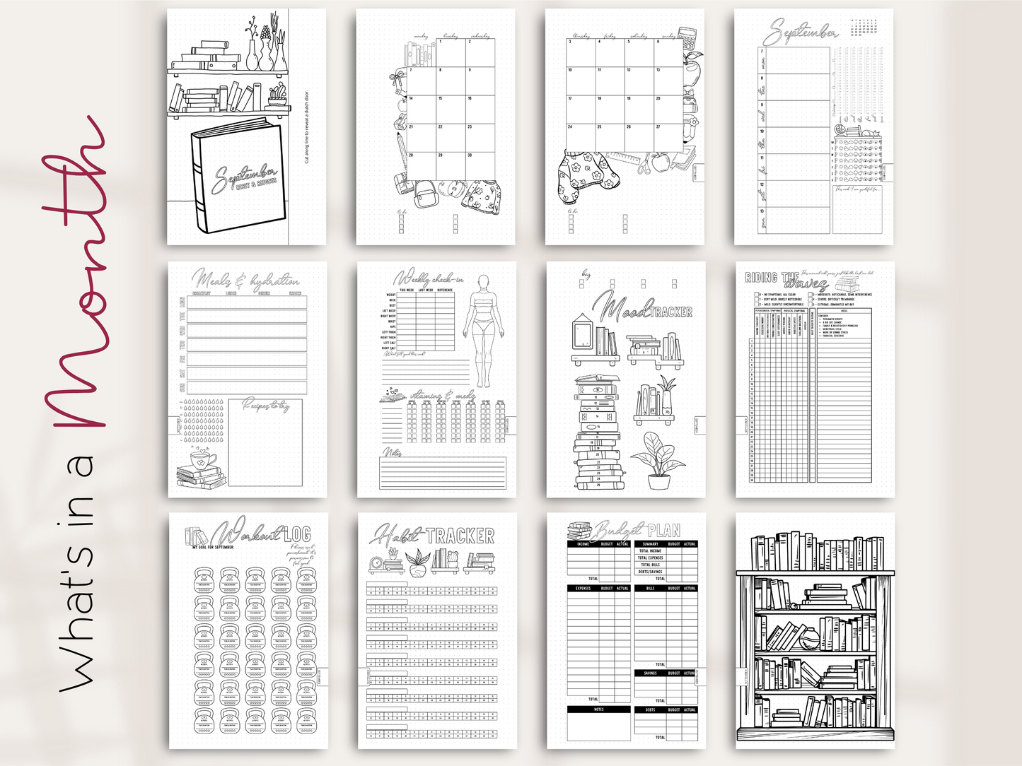 The Vital: 2026 Health & Wellness Bullet Journal Planner