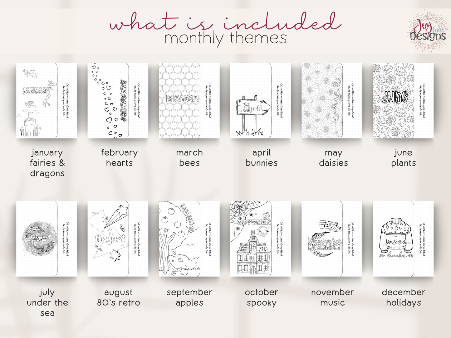 the enchanted 2026 coil bound planner bullet dotted journal pre made planner monthly themed journal 8x10 spiral planner productivity planner for women coloring pages habit tracker mood tracker goal setting planner creative journal calendar planner undated planner aesthetic planner journaling gift mindfulness journal mental health tracker organization planner daily planner weekly planner yearly overview bullet journal notebook joy dean designs 2026 planner stationery gift