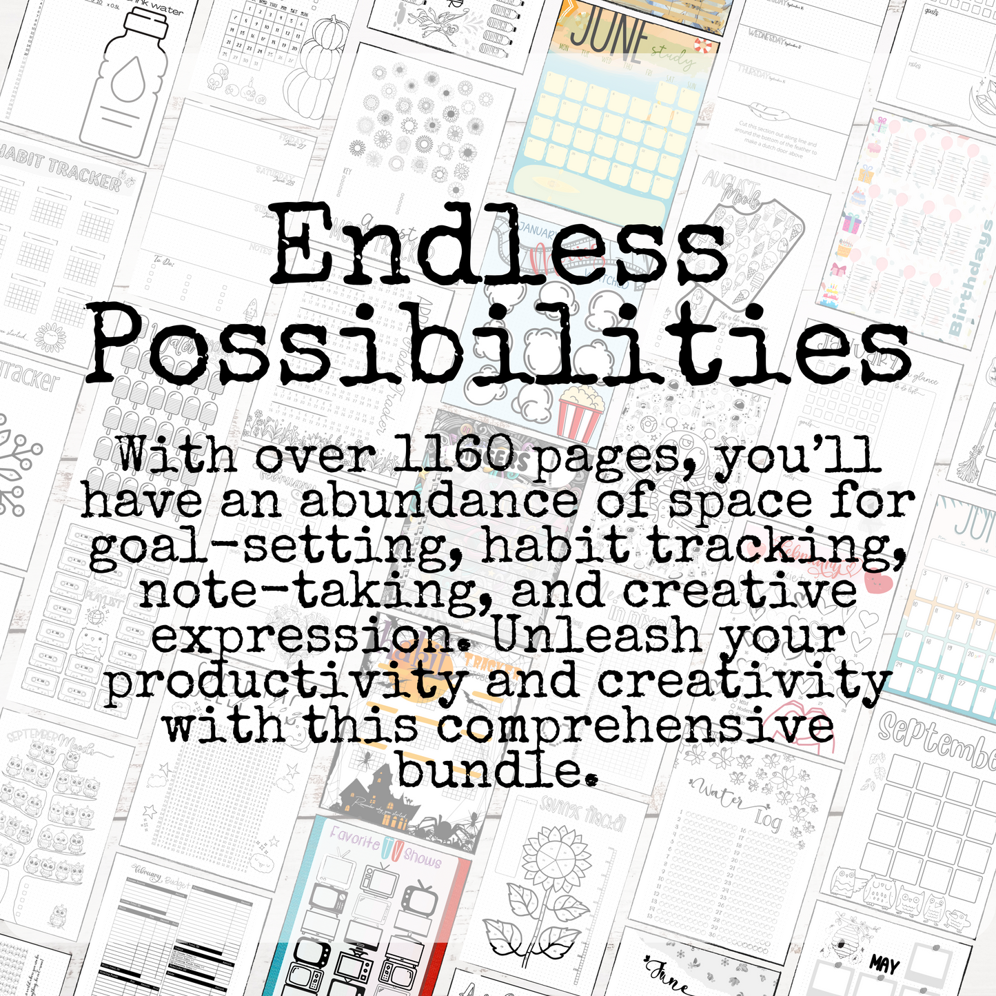 Massive Pre-Made Bullet Dotted Journal Pages Bundle; Instant Download Printable Dotted Planner for 2025. Track Anxiety & Mental Health.