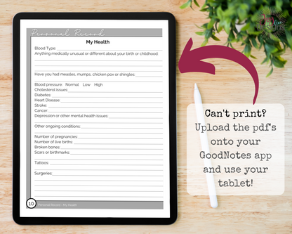 When I Die Planner | Death, Estate, Funeral Planner Organizer, Practical Notes For Those You Leave Behind: Instant Download Printable