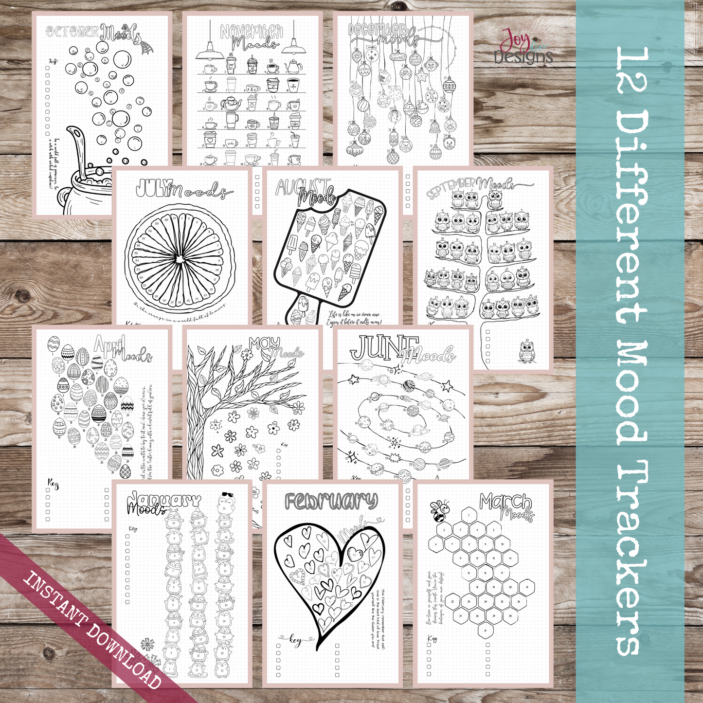 The Aesthetic: 2025 Pre-Made Bullet Dotted Journal Pages; Instant Download Printable Dotted Planner. Track Anxiety & Mental Health.