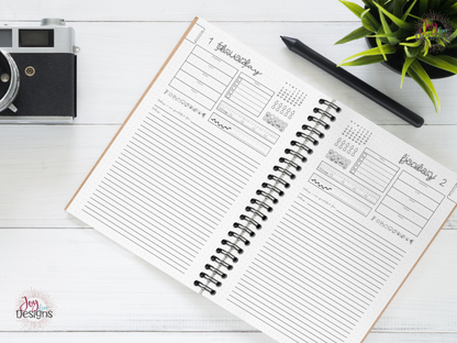 2026 methodical daily planner undated journal one page per day habit tracker mood tracker fitness tracker water tracker step tracker gratitude journal time tracker wellness planner productivity planner soft cover coil bound planner 6x9 notebook goal setting monthly calendar spread notes pages dotted pages pen test pages organization journal for women planner for busy life health tracker mindful planning routine builder self care journal daily reflection journaling system