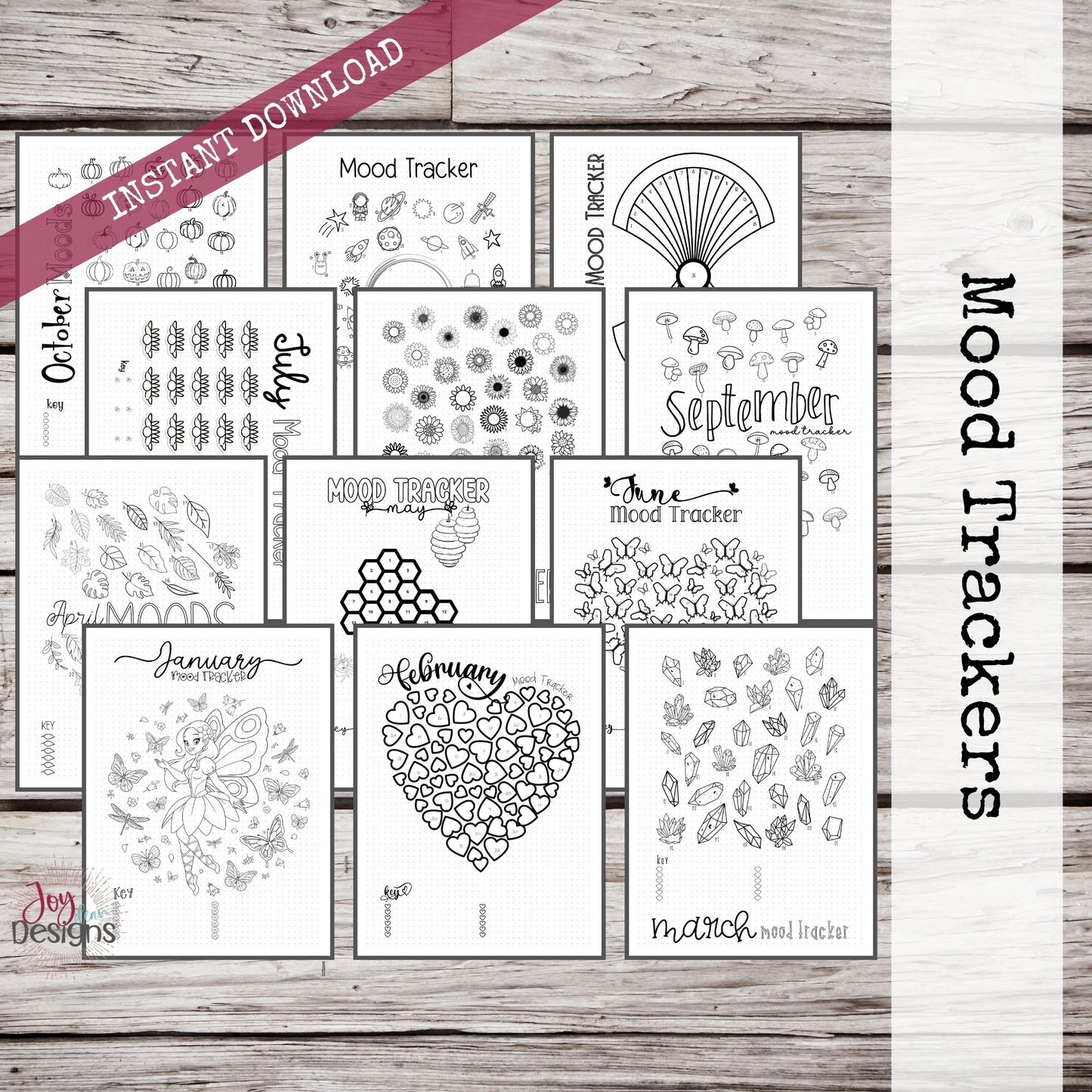 The Elegant: PreMade Bullet Dotted Journal Planner Pages, Instant Download Printable Dotted Planner, Weekly Bujo Inserts Template PDF 2 Sizes