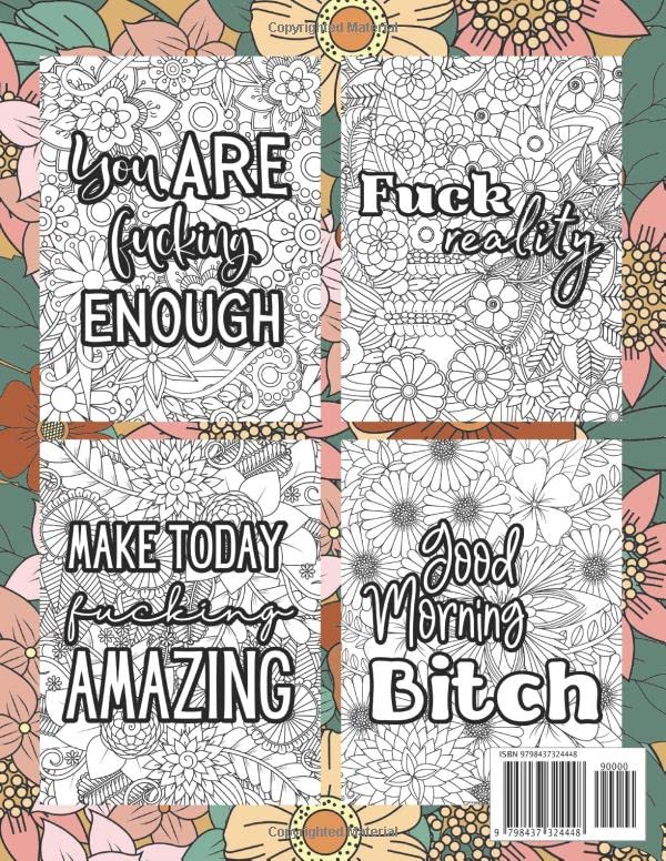 Cluster Fuck: Motivational and Inspirational Funny Swear Words Coloring Book for Adults: Anxiety and Stress Relief