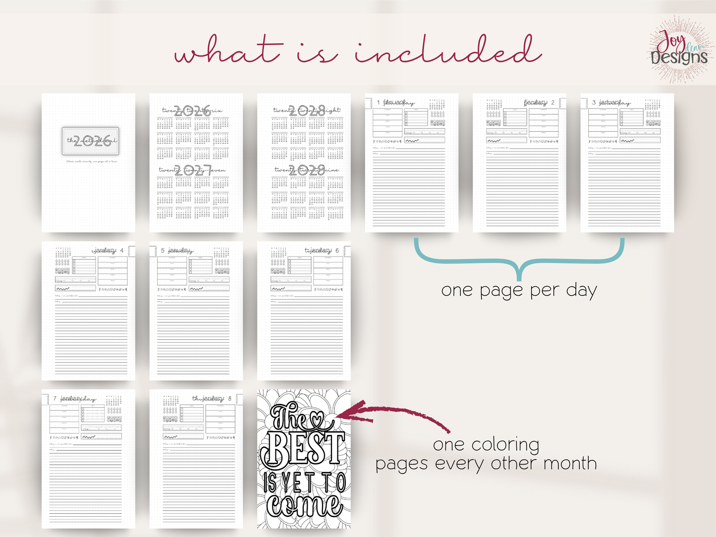 2026 methodical daily planner undated journal one page per day habit tracker mood tracker fitness tracker water tracker step tracker gratitude journal time tracker wellness planner productivity planner soft cover coil bound planner 6x9 notebook goal setting monthly calendar spread notes pages dotted pages pen test pages organization journal for women planner for busy life health tracker mindful planning routine builder self care journal daily reflection journaling system