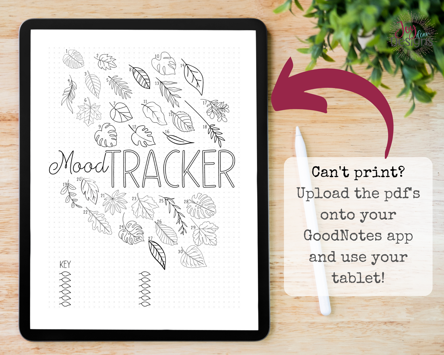 21 Monthly PreMade Mood Trackers Bullet Dotted Journal Pages Instant Download Printable Planner | 6x9 and 8.5 x11 Sizes | FREE Dotted Page