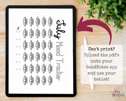 July PreMade Bullet Dotted Journal Planner Pages | Instant Download Printable Planner | Weekly Bujo Inserts Template PDF 2 Sizes