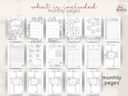 The Whimsy: Undated Premade Bullet Dotted Journal Planner | A little planning. A little colouring. A whole lot of whimsy. ✨
