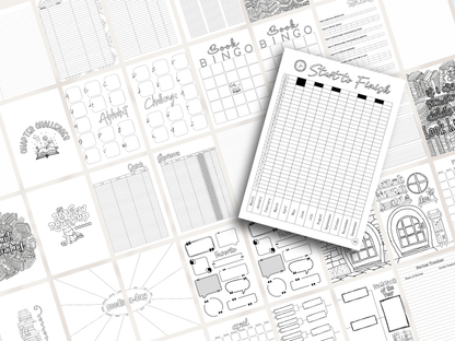 Between the Lines Reading Journal; A Premade Reading Tracker for the Book Lover, a Book Tracker for Bookworms