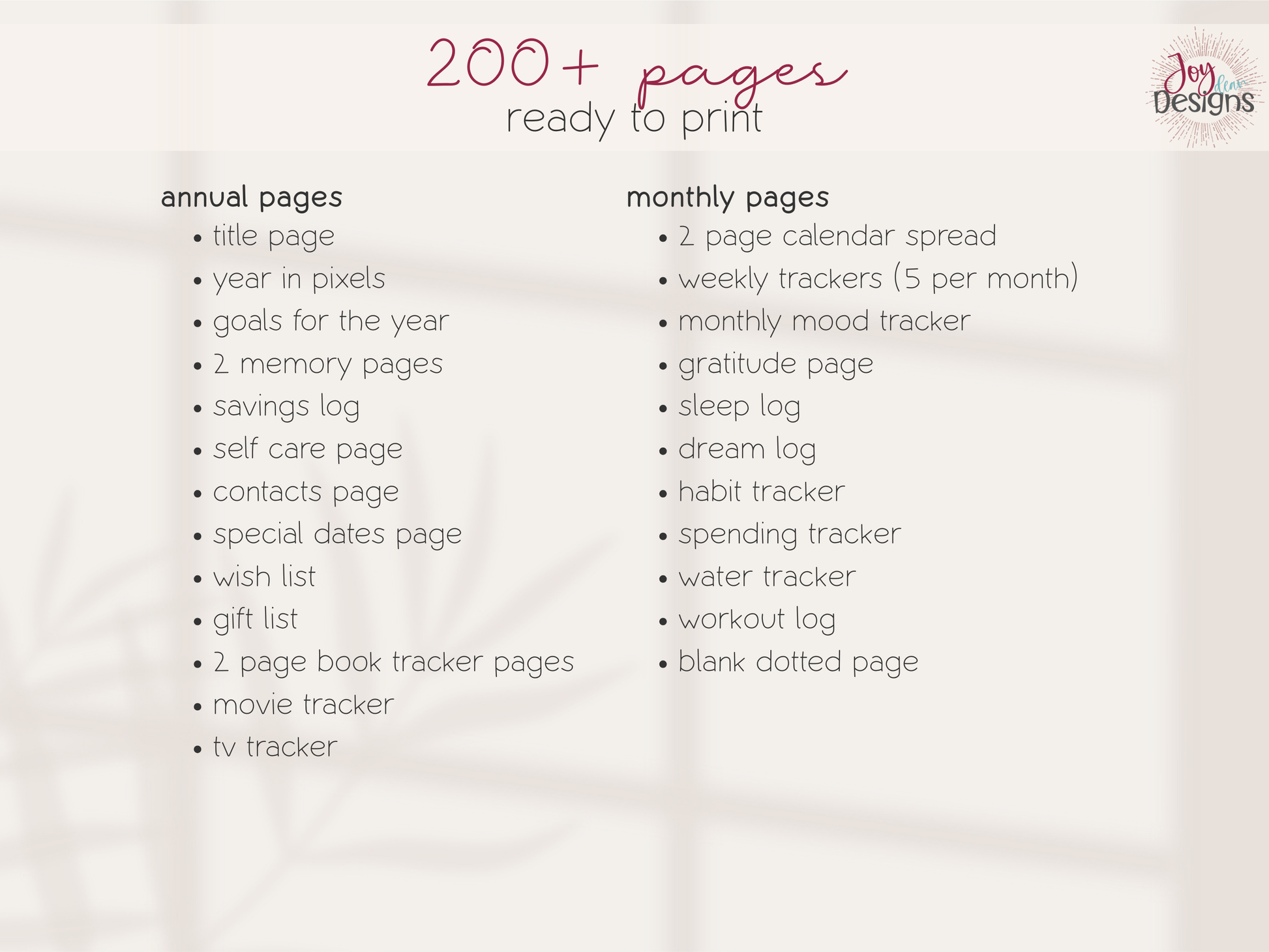 bullet dotted journal pages printable planner download instant pdf digital undated build your own journal 200 plus pages year in pixels goals memory pages savings log self care contacts special dates wishlist book tracker calendar weekly tracker mood tracker gratitude sleep dream habit spending water workout blank dotted goodnotes notability printable planner download bujo pages digital journaling productivity organization creativity mindfulness