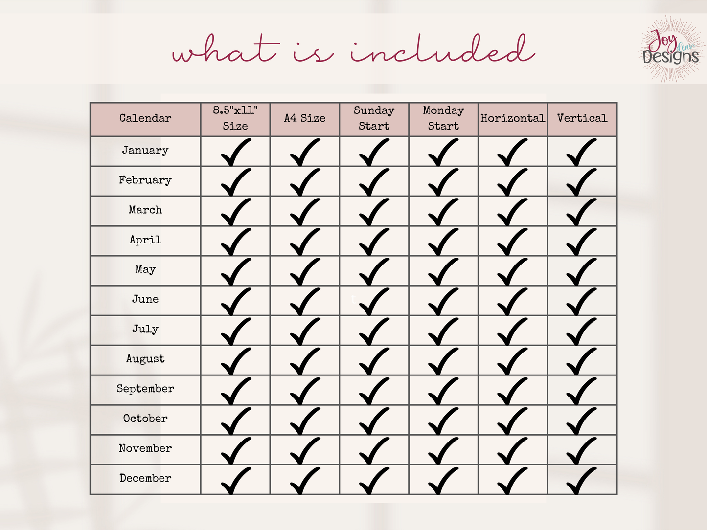 2026 Monthly Calendars Doodle Coloring Instant Download Printable Calendar 8.5x11 and A4