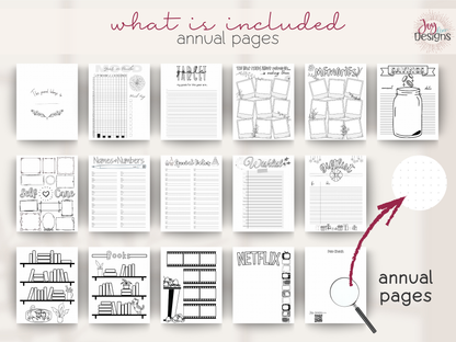 bullet dotted journal pages printable planner download instant pdf digital undated build your own journal 200 plus pages year in pixels goals memory pages savings log self care contacts special dates wishlist book tracker calendar weekly tracker mood tracker gratitude sleep dream habit spending water workout blank dotted goodnotes notability printable planner download bujo pages digital journaling productivity organization creativity mindfulness