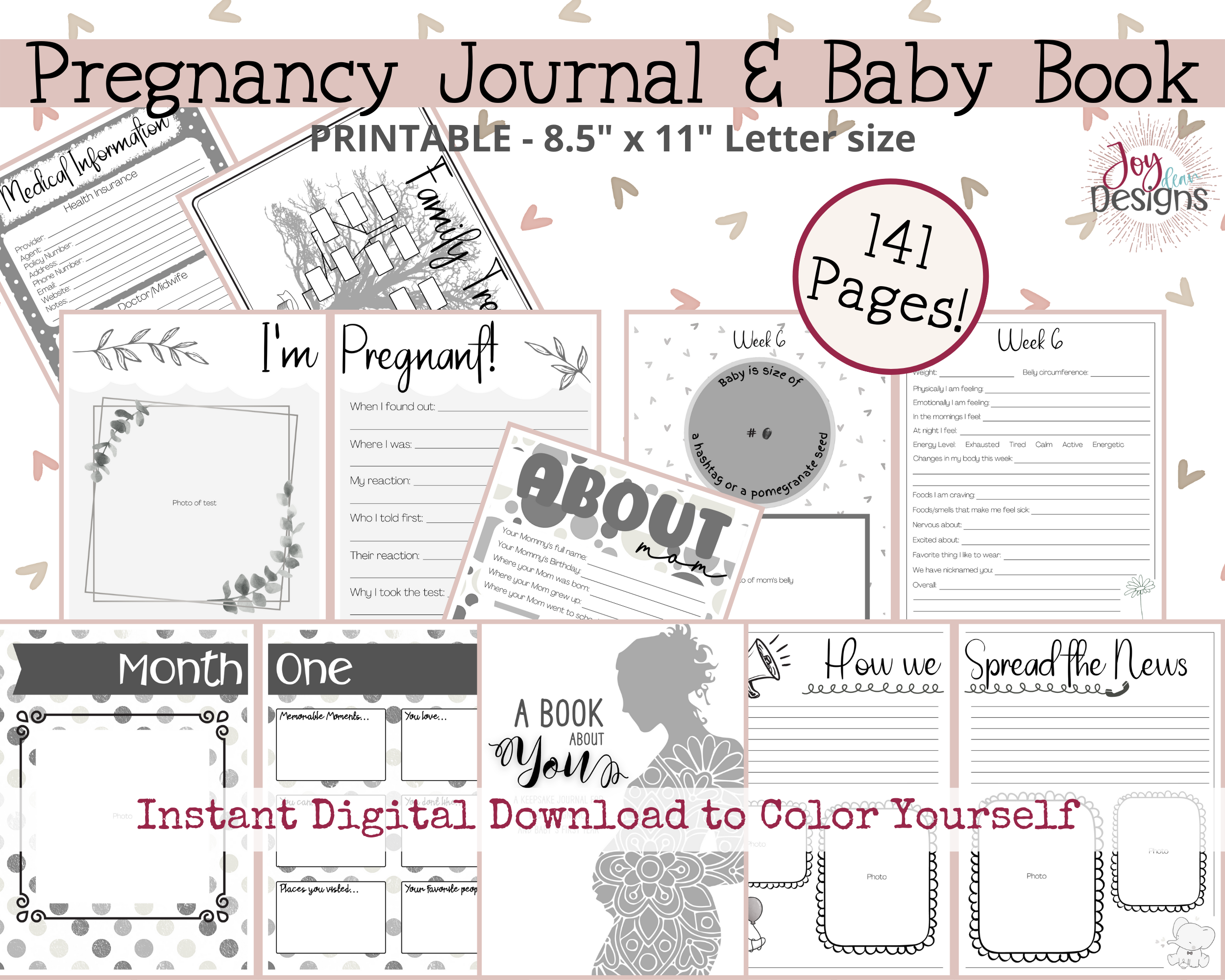 5 Minutes Morning Journal l KDP Template