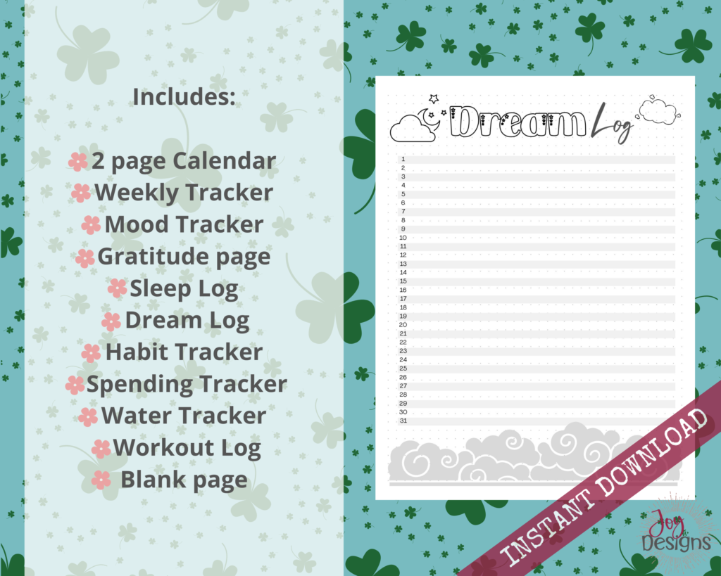 Monthly mood tracker bullet journal instant download planner printable habit digital daily weekly calendar 2024 water mental health anxiety relief color in pages coloring pages dotted bullett tracker bujo notebook goodnotes notability ipad march